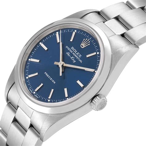 rolex air king blue dial aftermarket